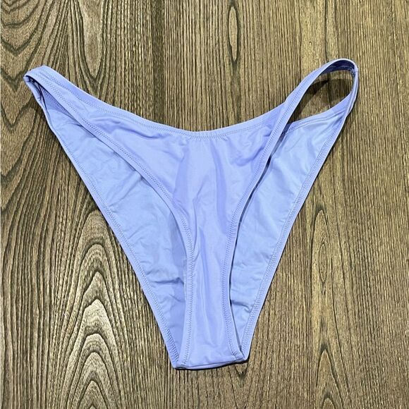 NWOT Skims Swim Micro Tanga Bikini Bottoms Dipped Front Swimsuit Purple 2X - Picture 1 of 3